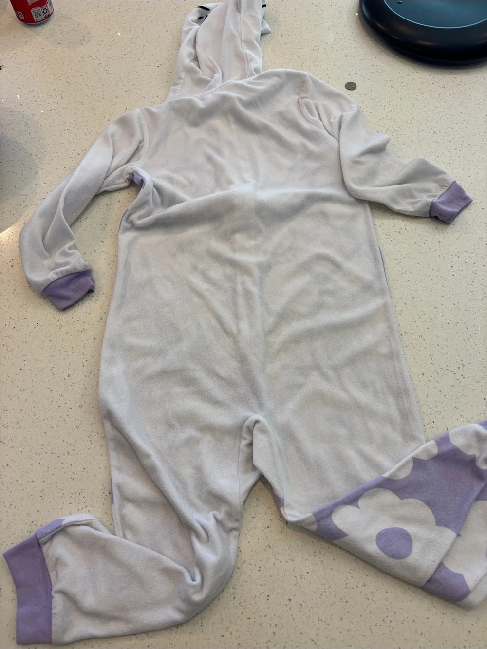 Hello Kitty Purple and Pink Floral Hooded Onesie